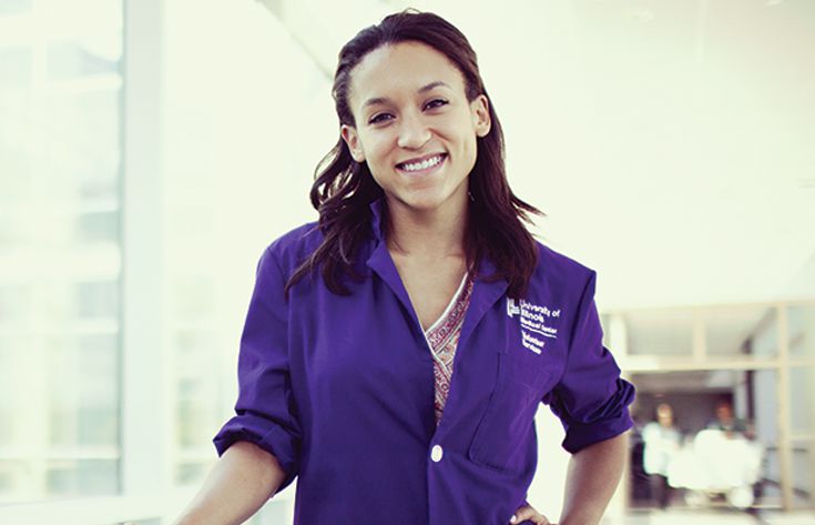 Woman with Wheelchair Woman with Wheelchair in hospital hallway